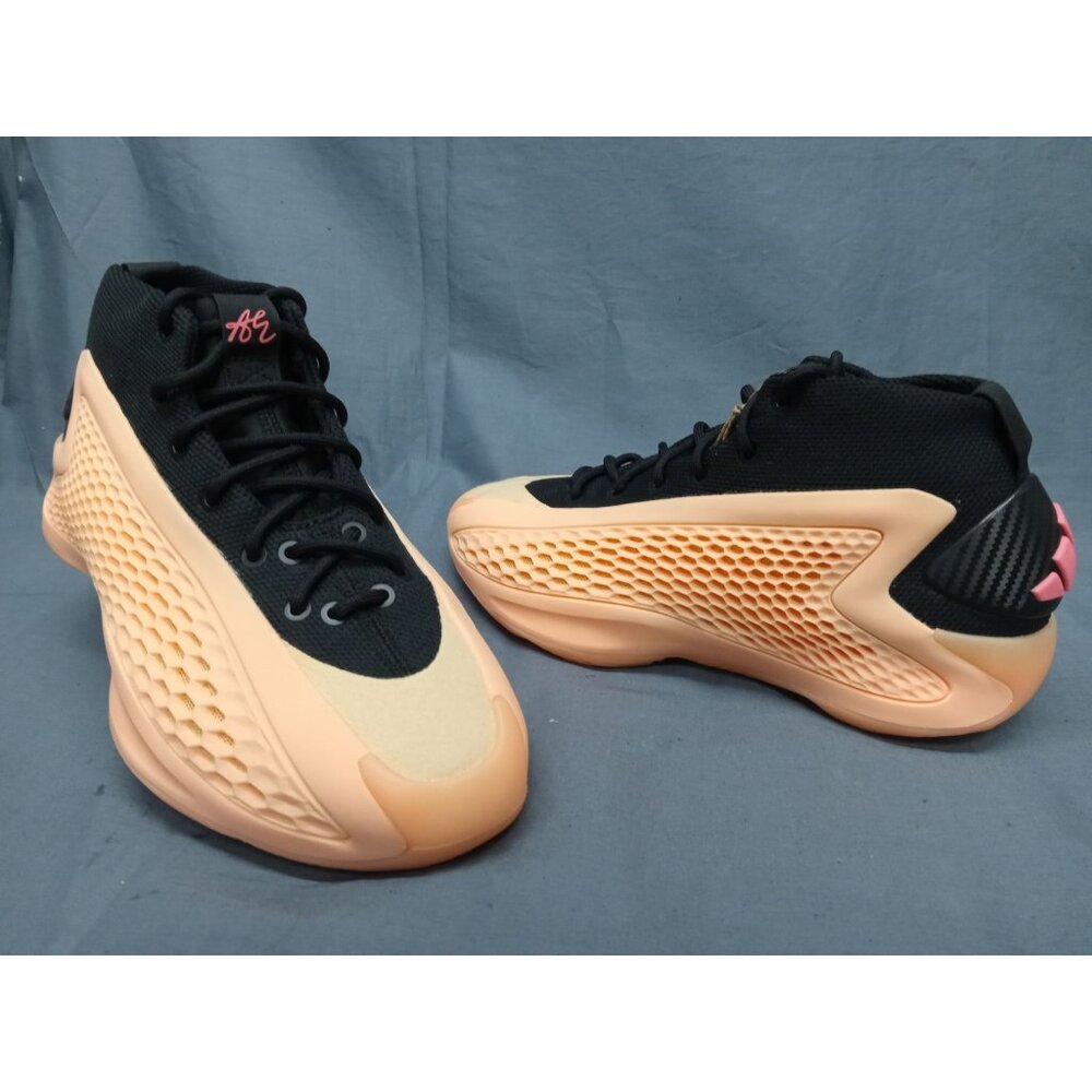 Adidas A.E.1 J Sneakers Mesh Orange Pink Black Girls Size 4.5 NEW IN BOX!